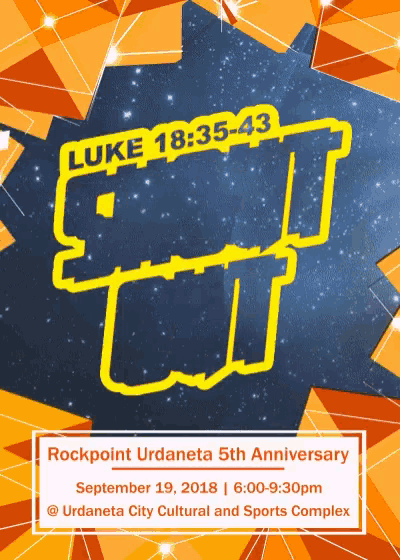 a poster for rockpoint urdaneta 's 5th anniversary