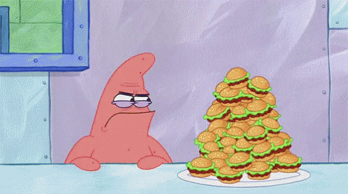 Patrick GIF - Loco Hungry Burger GIFs