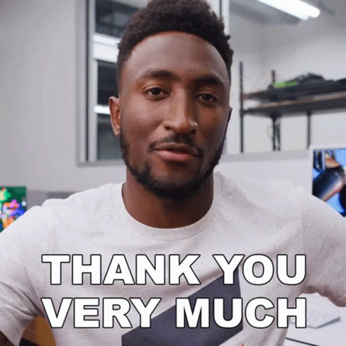 Thank You Very Much Marques Brownlee GIF - Thank You Very Much Marques Brownlee Thank You So Much GIFs