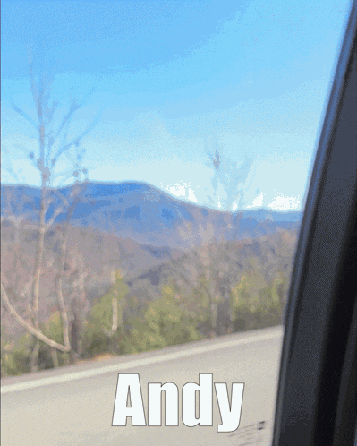 the word andy that is on a picture