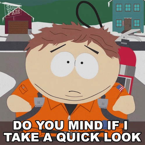 Do You Mind If I Take A Quick Look Around Your House Eric Cartman GIF - Do You Mind If I Take A Quick Look Around Your House Eric Cartman South Park GIFs