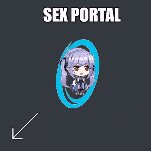a picture of a girl and a circle with the words sex portal above it