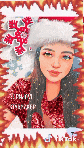 a picture of a girl with the name burnjovi starmaker on the bottom