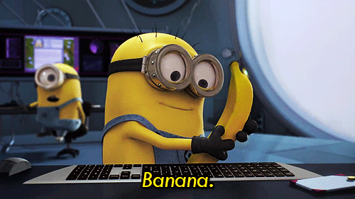 Minion Loves Banana GIF - Minions Despicableme Banana GIFs