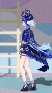 a cartoon character with a crown on her hat