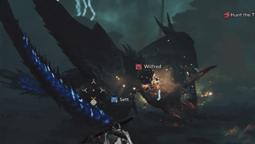 a screenshot of a video game with the name sett and wilfred on the screen