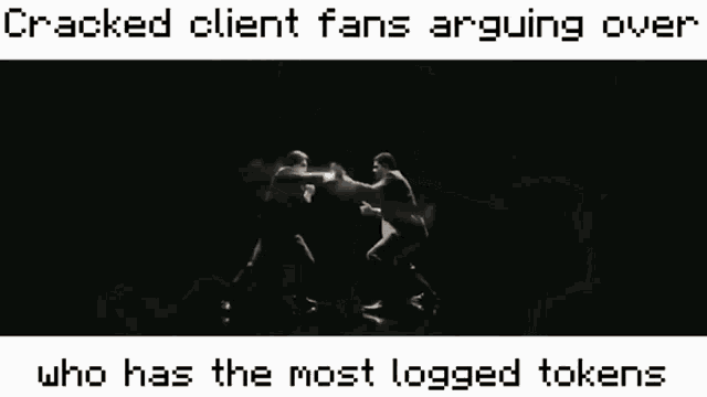 a man in a suit and tie is arguing over who has the most logged in tokens