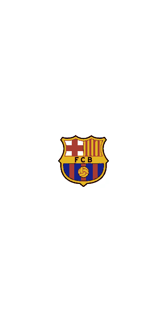 a fcb logo on a white background