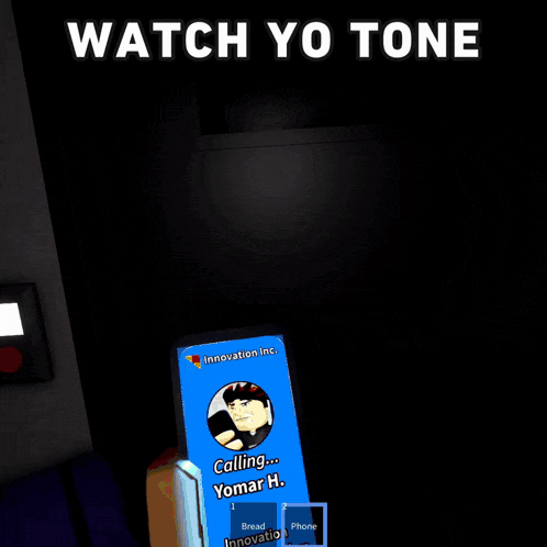 a picture of a cartoon character with the words watch yo tone on the top