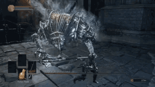 a video game screen shows a skeleton and says focus flask on the bottom left