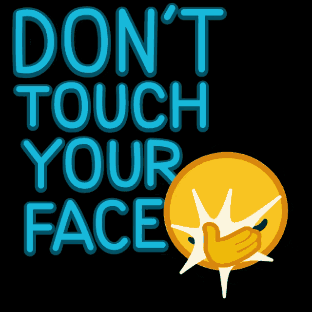 Coronavirus Dont Touch Your Face GIF - Coronavirus Dont Touch Your Face Sanitize GIFs