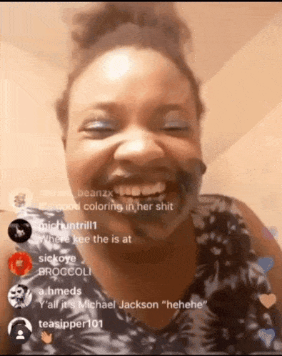 a woman with her mouth taped to her face is smiling in a video being shared on social media
