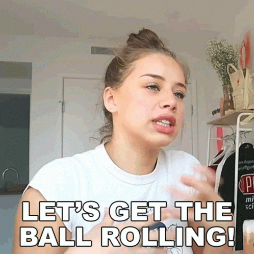Lets Get The Ball Rolling Fernanda Ramirez GIF - Lets Get The Ball Rolling Fernanda Ramirez Lets Get Our Day Started GIFs