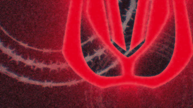 a red circle with barbed wire behind it