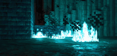 Aesthectic Minecraft GIF - Aesthectic Minecraft Blue Fire GIFs