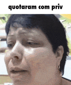 a close up of a woman 's face with the words quotaram com priv written above her