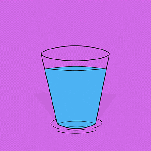a poster with a glass of water and the words stay hydrated public service announcement