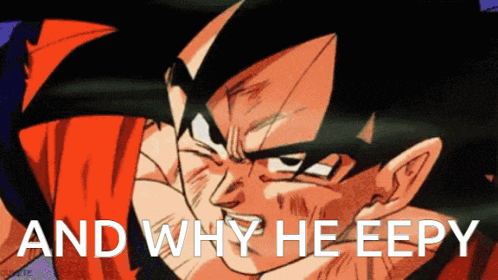 a picture of a cartoon character with the words and why he eepy