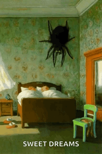 Spider Scary GIF - Spider Scary Sleeping GIFs