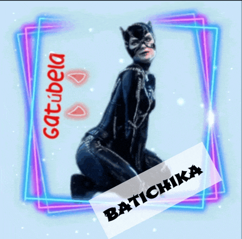 a picture of a woman in a catsuit with the name batichika