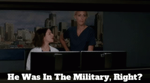 Greys Anatomy Amelia Shepherd GIF - Greys Anatomy Amelia Shepherd He Was In The Military Right GIFs