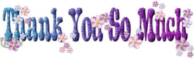 a sign that says thank you so much with flowers around it