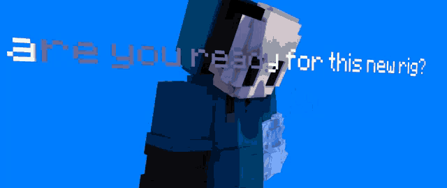 a blue and pink background with the words are you ready for this on it