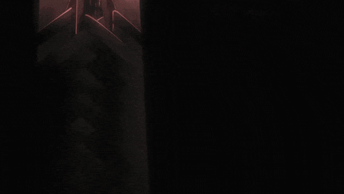 a drawing of a person 's face is surrounded by red lights