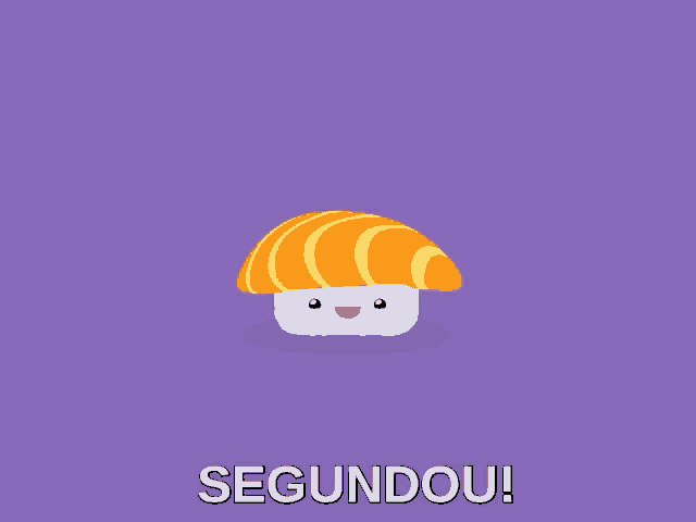 a purple background with a cartoon character and the word seguidou