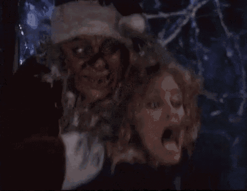Tales From The Crpyt Horror GIF - Tales From The Crpyt Horror Christmas Hat GIFs