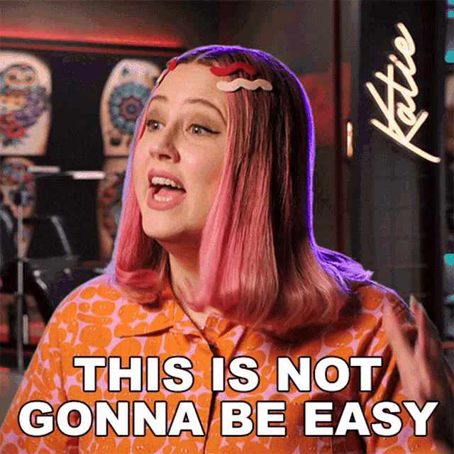 This Is Not Gonna Be Easy Katie GIF - This Is Not Gonna Be Easy Katie Ink Master GIFs