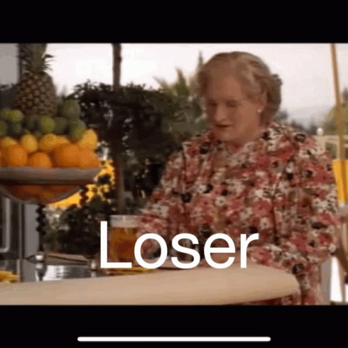 Mrs Doubtfire GIF - Mrs Doubtfire Loser GIFs