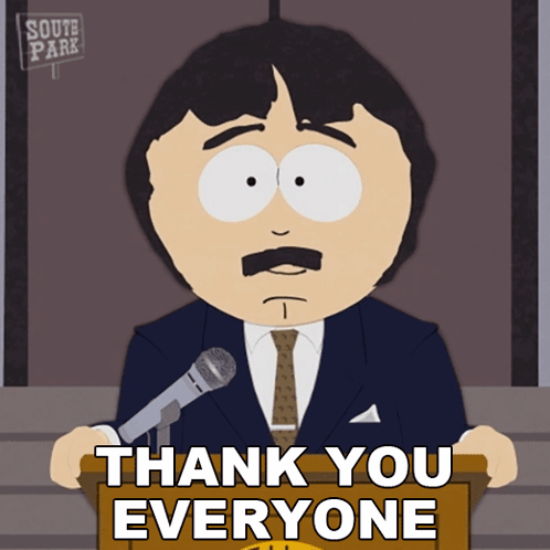 Thank You Everyone Randy Marsh GIF - Thank You Everyone Randy Marsh South Park Japanese Toilet GIFs