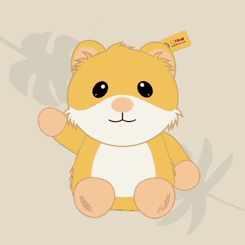a stuffed animal has a tag that says steiff on it