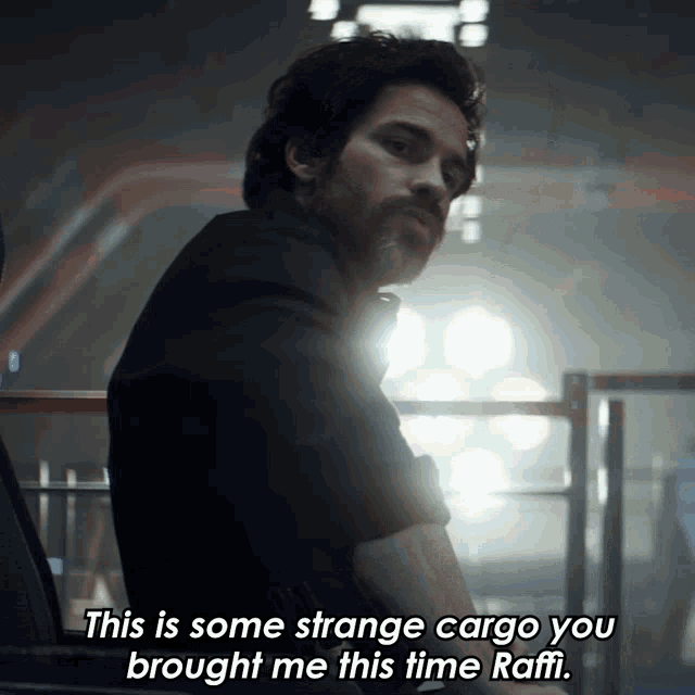 This Is Some Strange Cargo You Brought Me This Time Raffi Cristobal Rios GIF - This Is Some Strange Cargo You Brought Me This Time Raffi Cristobal Rios Star Trek Picard GIFs