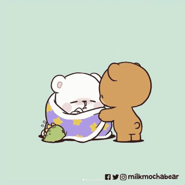 a cartoon of a bear saying " thanks but i need food "