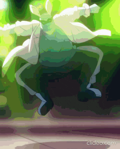 a cartoon character is jumping in the air with a clipeo.com watermark
