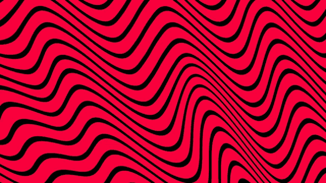 a red background with black waves that look like an optical illusion .