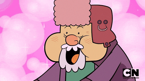 a cartoon character from the cartoon network is laughing