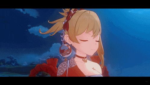 a close up of a girl with her eyes closed wearing earrings