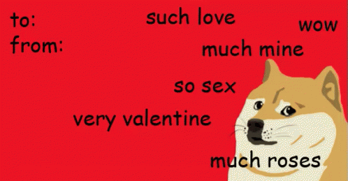 Valentines Card Doge GIF - Valentines Card Ecard Doge GIFs