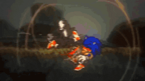 a blurry picture of a person in a video game with a light coming out of it