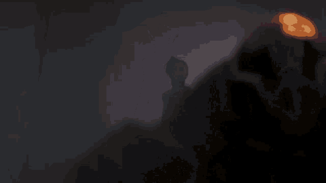 a purple and white background with a glowing object in the middle