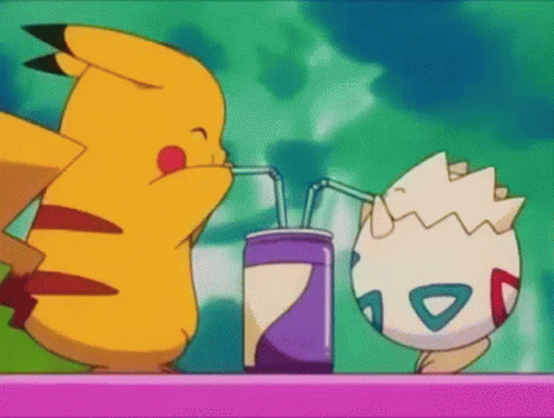 Pikachu Drink GIF - Pikachu Drink Trinkerinnerung GIFs