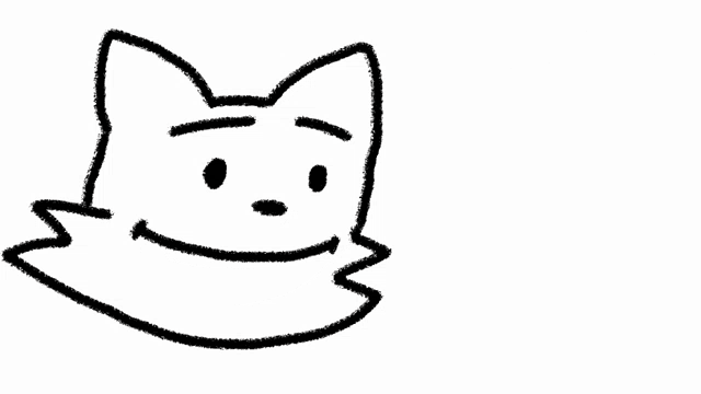 a black and white drawing of a cat with heart eyes and the words that 's fuckin dope