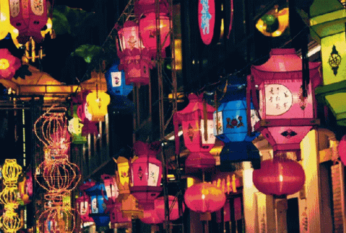 Lanterns Lights GIF - Lanterns Lights Chinese GIFs