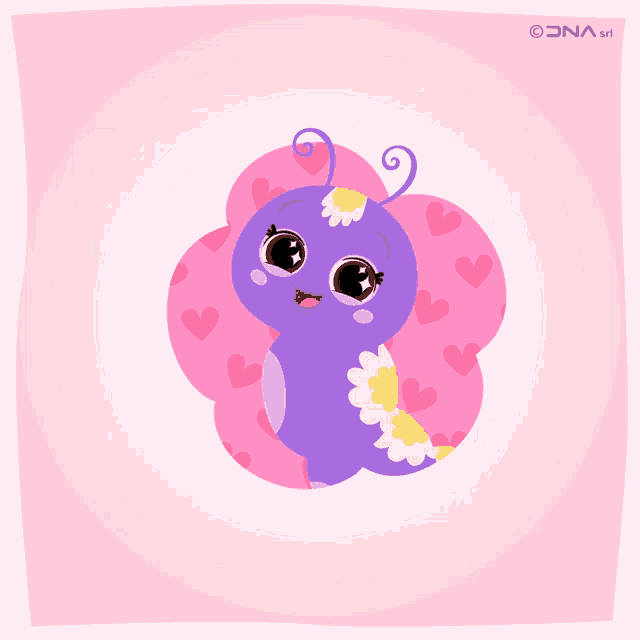 a greeting card that says i love you mum with a purple butterfly