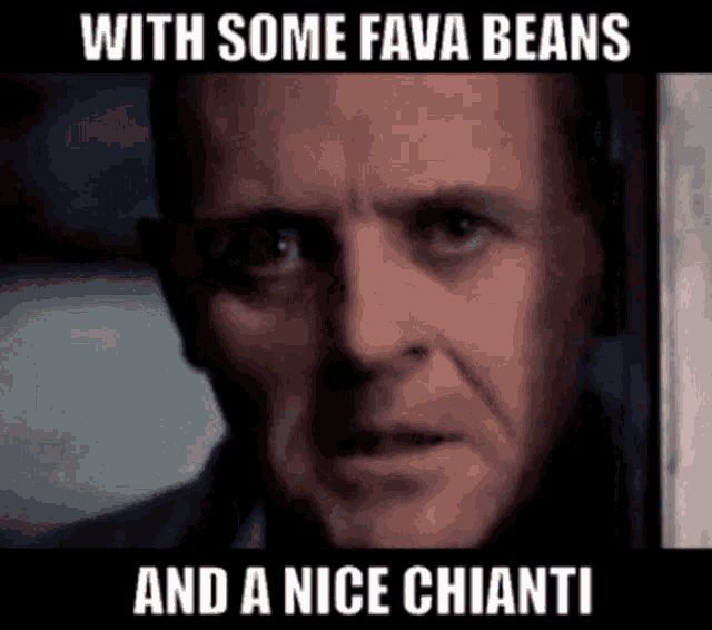 Fava Beans A Nice Chianti GIF - Fava Beans A Nice Chianti Silence Of The Lambs GIFs