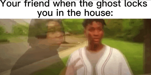 a man and a woman are standing next to each other in front of a house .