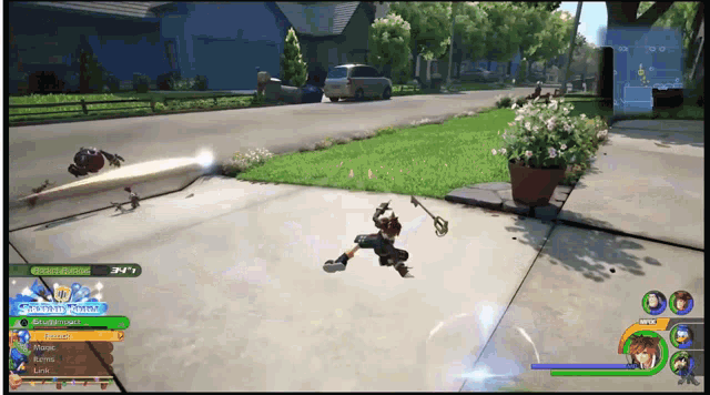 a video game is being played with a character named king on the screen